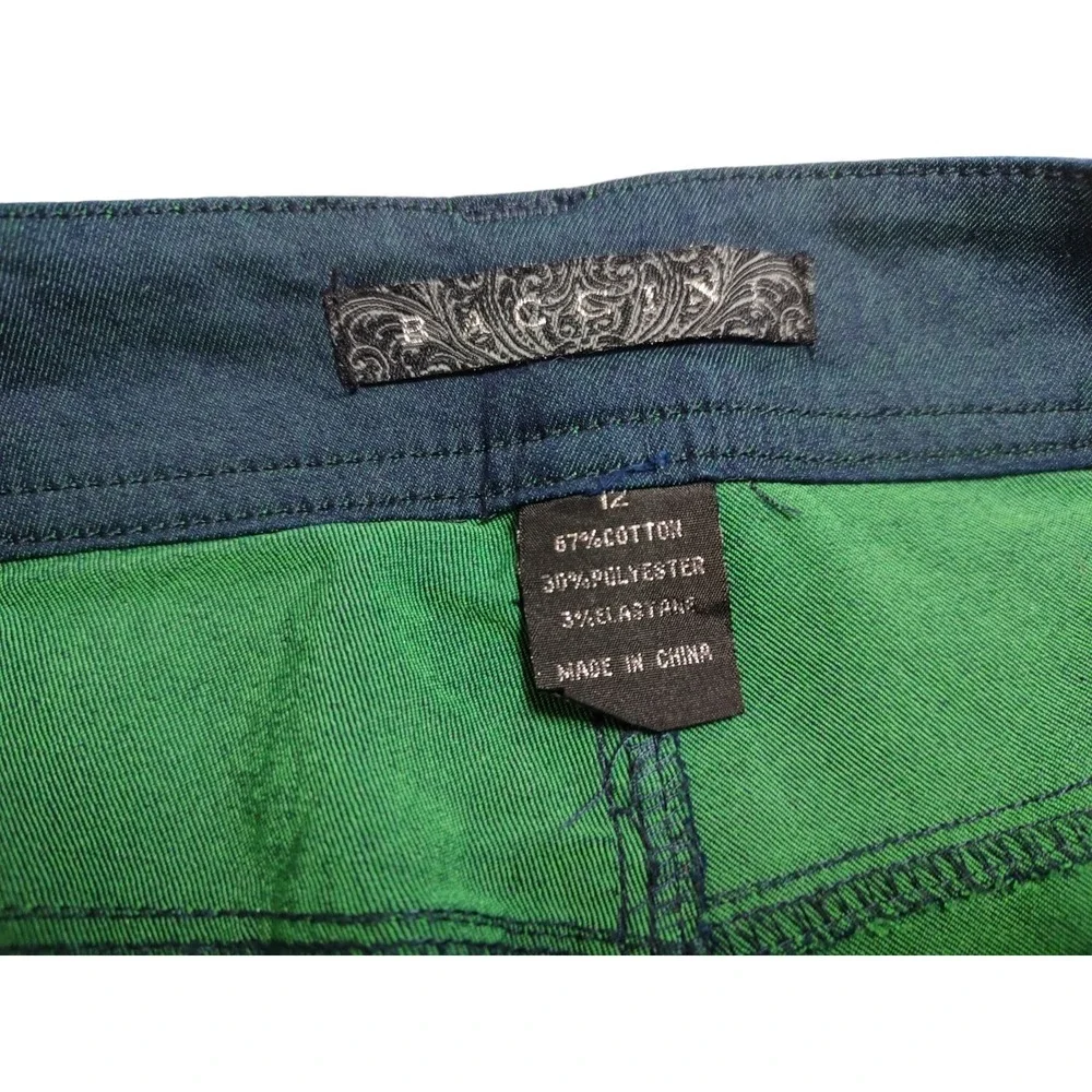 Baccini Denim Jeans Dark Wash Five Pocket Stretch Skinny Ankle Womens Twelve‎